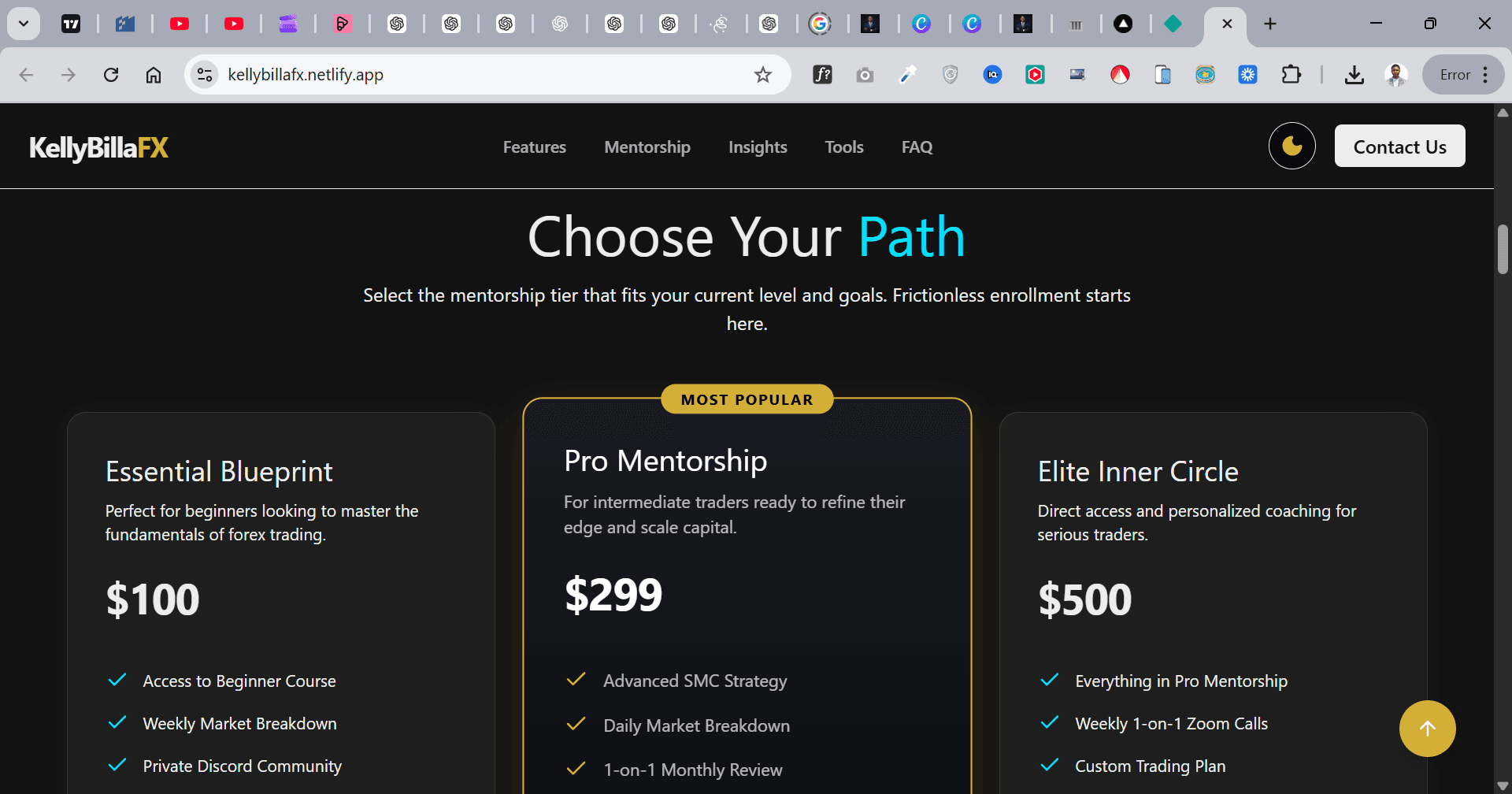 Forex Mentor Website